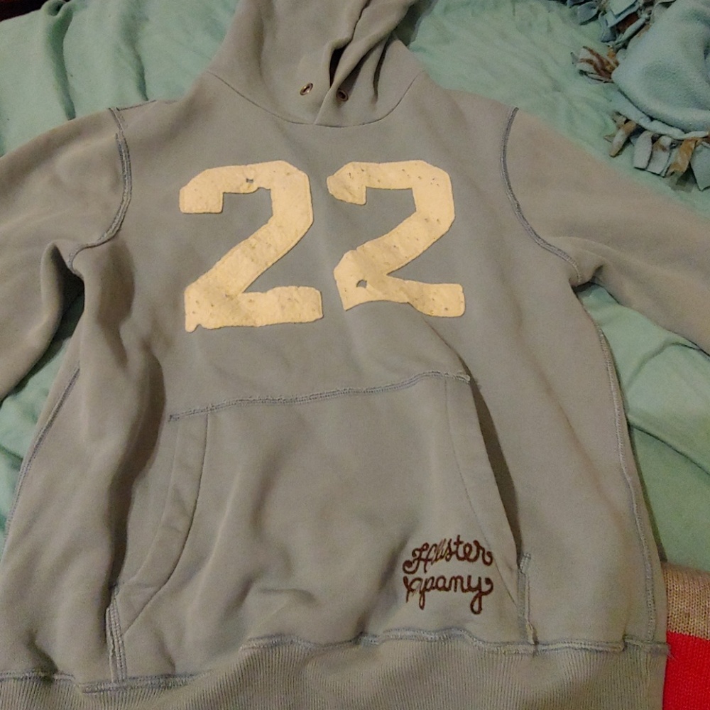 Light Blue Hollister pull over